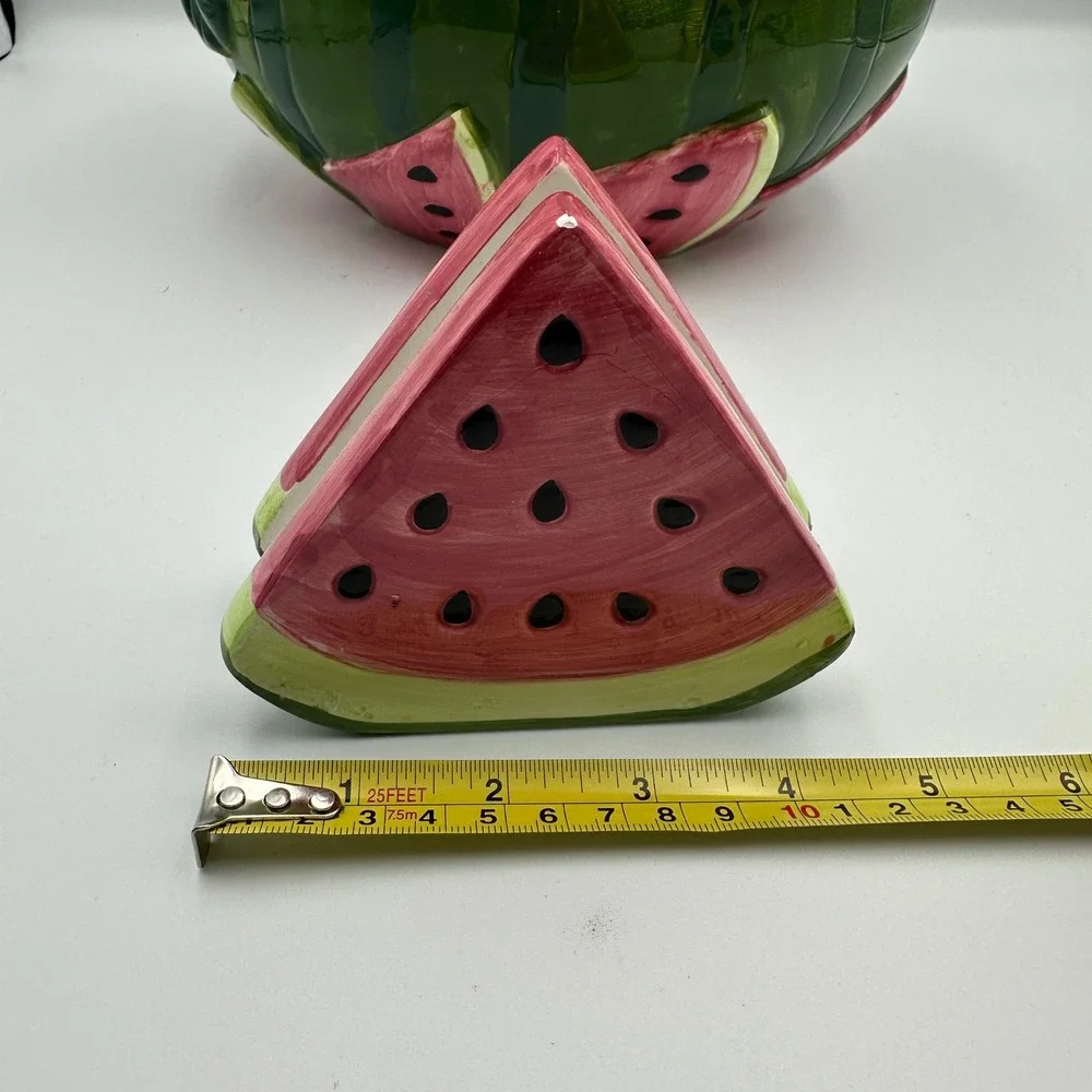 Watermelon Bowl & Napkin Holder Set Fruit‎ Kitchen Decor Summer Fun